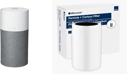 Blueair Blue Pure 311 Auto Medium Room Air Purifier & Blue Pure 311 Auto Genuine Replacement Filter, Particle and Activated Carbon, Fits Blue Pure 311 Auto Air Purifier