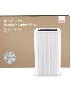BLUEAIR Blue Pure 121 Genuine Replacement Filter, Particle and Activated Carbon, Fits Blue Pure 121 Air Purifier