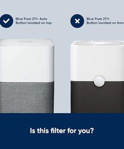 BLUEAIR Blue Pure 211+ Auto Genuine Replacement Filter, Particle and Activated Carbon, fits Blue Pure 211+ Auto Air Purifier 2