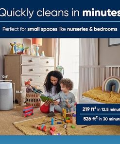 BLUEAIR Air Purifiers for Bedroom, HEPASilent Air Purifiers for Home, Air Purifiers for Pets Allergies Air Cleaner, Smart Air Purifier, Small Room Air Purifier, Virus Air Purifier, Blue Pure 411i Max 2