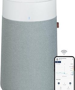 BLUEAIR Air Purifiers for Bedroom, HEPASilent Air Purifiers for Home, Air Purifiers for Pets Allergies Air Cleaner, Smart Air Purifier, Small Room Air Purifier, Virus Air Purifier, Blue Pure 411i Max