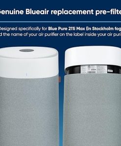 BLUEAIR Genuine Pre-Filter Blue Pure 211i Max Air Purifier, Washable Fabric, Fog Grey 2